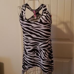 Zebra print tank top
